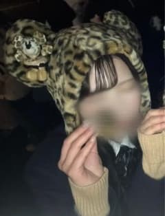 ディズニー ミニーちゃん ヒョウ柄 ファンキャップのサムネイル