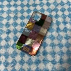 iPhoneケース チェック柄 ファー素材のサムネイル