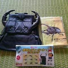 ラスト1点のみ！！値下げ！カブトムシレジャーシート&リュックのサムネイル