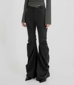 FLAREUP Asymmetrical Drape Pants (Black)のサムネイル