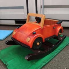 sana様専用　ワーゲン風木馬　希少　乗物玩具のサムネイル