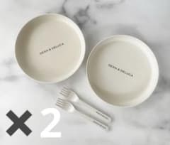 DEAN & DELUCA プレート＆フォーク２人分セット✖️2のサムネイル
