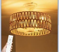 SUKITEN シーリングファンライト LED 【2026年限定・和風・手編み