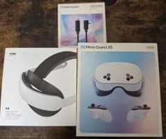 Meta Quest 3S 128GB+KIWI ヘッドストラップ、純正ケーブル - メルカリ