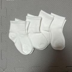 キッズ 靴下 白 4足セット 未使用のサムネイル