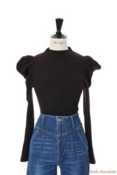 herlipto Volume Sleeve Rib Knit Top Mのサムネイル