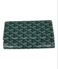 GOYARD 長財布 グリーン ストラップ - メルカリ