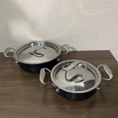 MEYER CIRCULON マイヤー サーキュロン 浅型両手鍋 2個セット - メルカリ