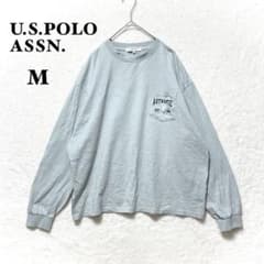 U.S. Polo Assn. Long-Sleeve T-Shirt with Embroidered Logo, Size M, Oversized, Casual