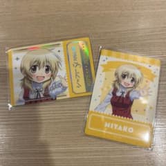 シャフト50周年展 カード 箔押し ホワイト ひだまりスケッチ 宮子