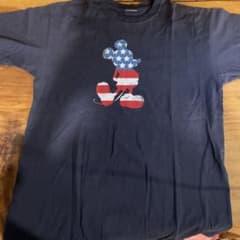 Disney Mickey Mouse USA Flag T 셔츠