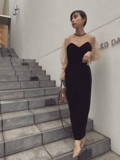 アメリヴィンテージ　チュールスリーブドレスのサムネイル