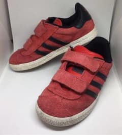 アディダス 赤 スニーカー GAZELLE 16㎝ スエード キッズのサムネイル