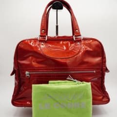 ジャックルコー リスボン ハンドバッグ レッド エナメル 保存袋 - メルカリ