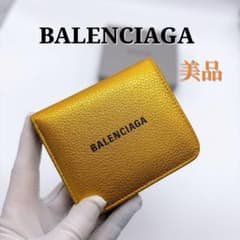 バレンシアガ エブリデイ 二つ折り財布 BALENCIAGA ゴールド 美品