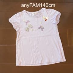 anyFAM 리본 포함 T 셔츠 140cm