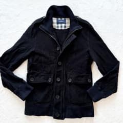 バーバリーロンドン ノバチェック ジャケット ブルゾン 黒 L 大きい