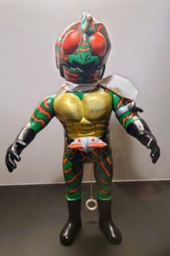 と*ち様 希少　増田屋（マスダヤ）製の仮面ライダーアマゾンのトーキング人形（ソフ 当時物 増田屋（マスダヤ） 仮面ライダーアマゾン トーキング人形
