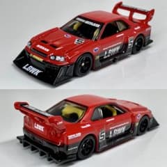 ホットウィール 日産 スカイライン スーパーシルエット LB ER34 赤黒