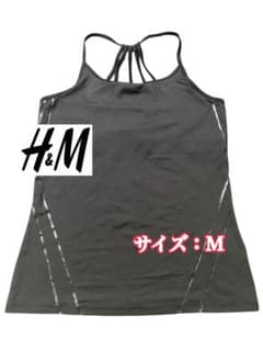 H&M/ブラック/タンクトップ Mサイズ スポーツタイプのサムネイル