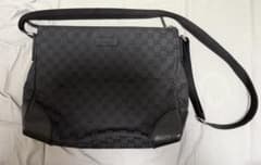GUCCI 구찌 GG 캔버스 숄더백 블랙