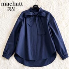 machatt マチャット リボンタックブラウス 白 MACHATT シャツ ブラウス 白 リボンタックブラウス - メルカリ