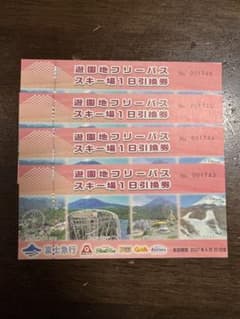 富士急ハイランド　フリーパス引換券　4枚　匿名配送 - 2