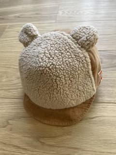 ベビー用耳付きベージュキャップのサムネイル