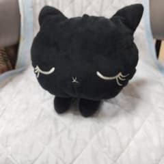 黒猫 ぬいぐるみ 　抱きまくらクッションのサムネイル
