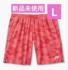【美品】 ヨネックス 日本代表モデル ハーフパンツ コーラルレッド Lサイズ 新品未開封】 ヨネックス日本代表モデルハーフパンツ コーラルレッドL