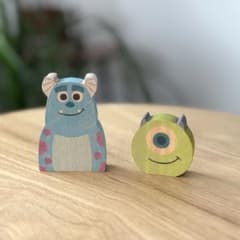 ディズニー KIDEA 積み木 モンスターズ・インク（サリー＆マイク）2体セットのサムネイル