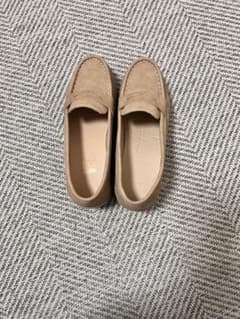 ベージュ 厚底ローファーのサムネイル