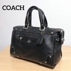 希少✨ COACH ミリー サッチェル スタッズ ターンロック シボ革 2way 