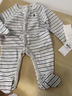 Ralph Lauren ベビー ロンパース 6M ボーダーのサムネイル