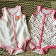 ☆肌着ノースリーブロンパース☆２枚セットのサムネイル