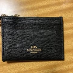 COACH ブラック カードケース IDウィンドウ付きのサムネイル