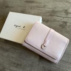 新品・未使用】agnes b 二つ折り財布 アニエスベー ピンク 牛革 - メルカリ