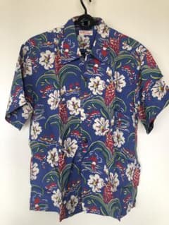 SUN SURF アロハシャツ SS37789 ブルー Mサイズのサムネイル