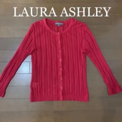 【美品】Laura Ashley  七分袖　カーディガン　レッドのサムネイル