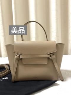 【美品】CELINE セリーヌ ベルトバッグ ナノ 2WAYライトトープのサムネイル