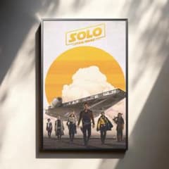 非販売品*映画館用ポスターUS版:ハンソロ スターウォーズ・ストーリー