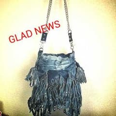 GLAD NEWS デニムフリンジbagのサムネイル