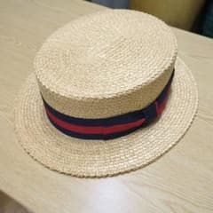 Tesi カンカン帽 サイズ59 Made in ITALY Tesi カンカン帽 サイズ59 Made in ITALY - メルカリ