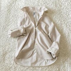 MHL.】細かいグリッドチェック長袖シャツ サイズ2（ベージュ） - メルカリ