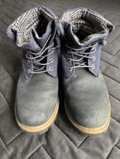 Timberland ワークブーツ ネイビー チェック柄のサムネイル