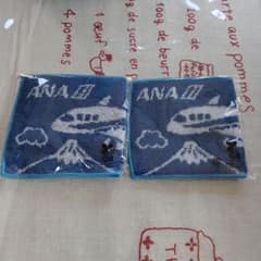 ANA機内で購入 ハーフミニタオル 2枚セット 富士山 飛行機 - メルカリ