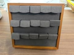 ピアススタンド 木製フレーム アクセサリー収納 什器のサムネイル