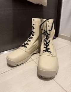 JIL SANDER レースアップ コンバットブーツ オフホワイト 43 JIL SANDER レースアップ コンバットブーツ オフホワイト 43 - メルカリ