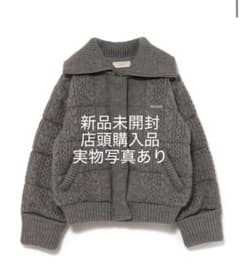 ジャケット・アウター Mary quilting knit jacket andmary gray ANDMARY】Mary quilting knit jacket