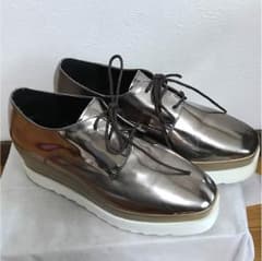 23.5cm☆ブロンズシルバー厚底のサムネイル